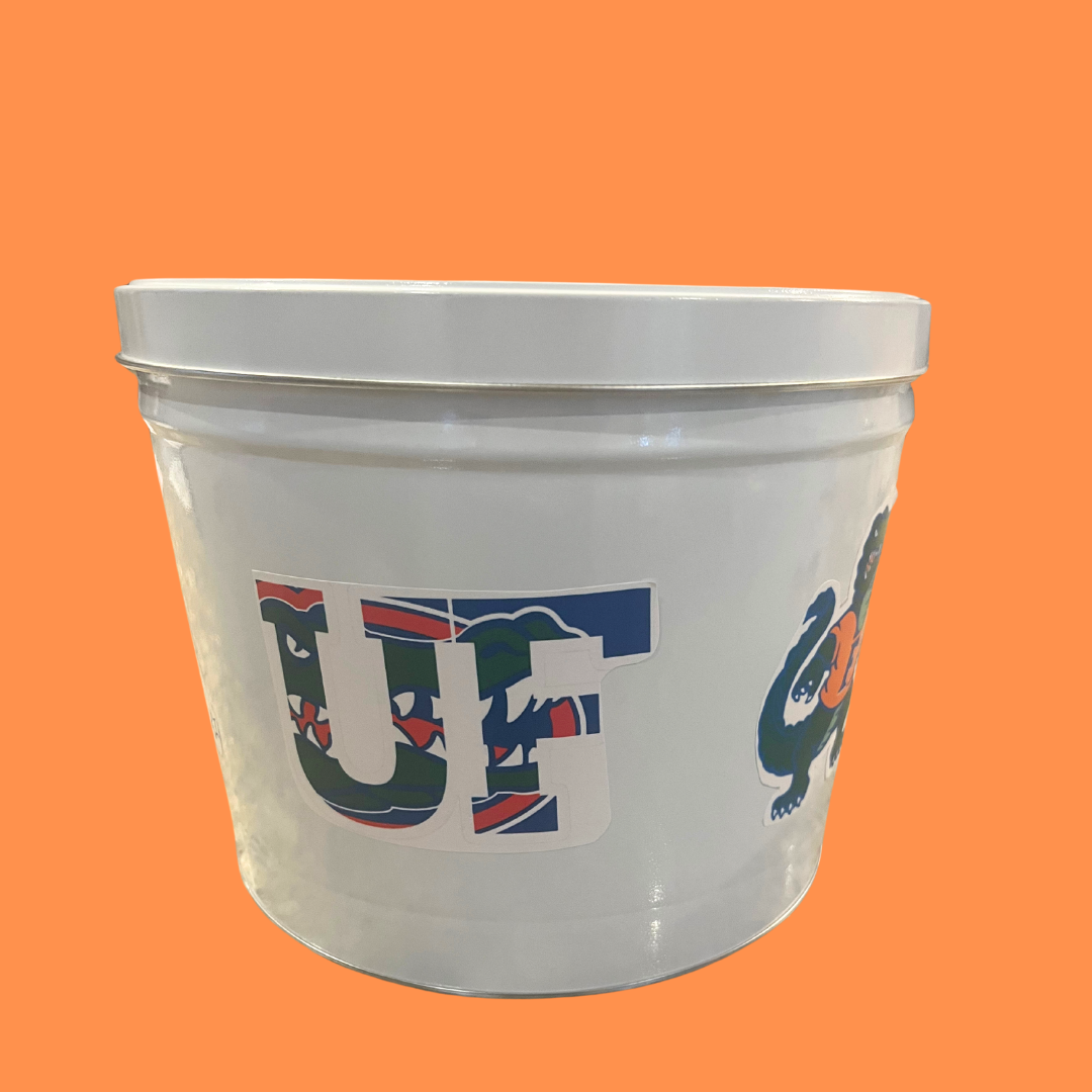 Custom Two Gallon Three Flavor Popcorn Tin