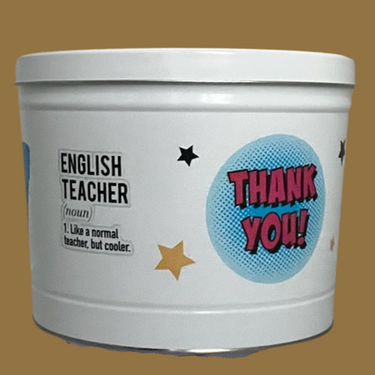 Custom Two Gallon Three Flavor Popcorn Tin