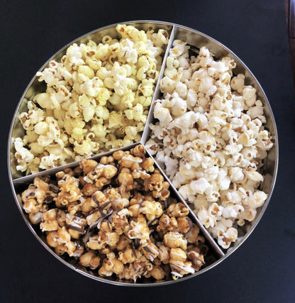 Custom Two Gallon Three Flavor Popcorn Tin