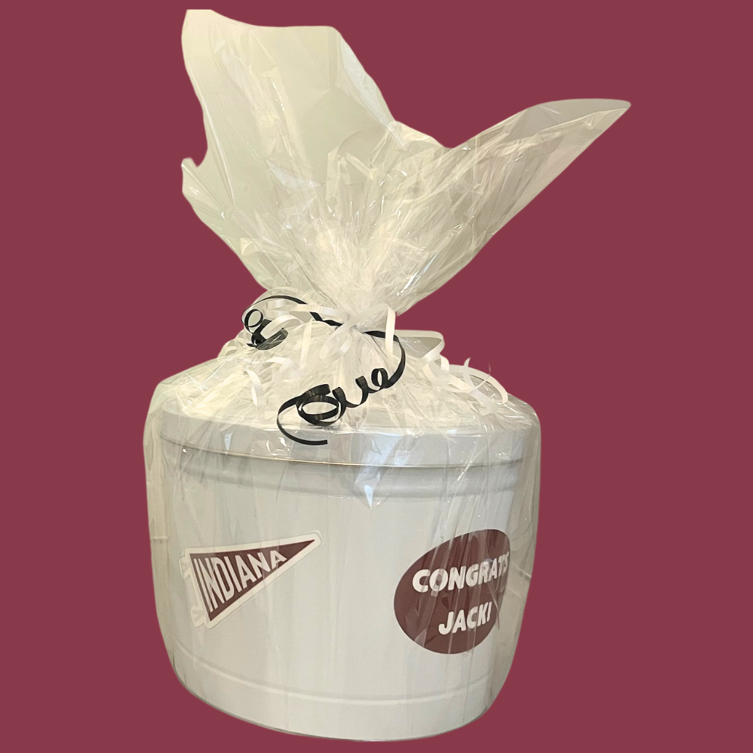 Custom Two Gallon Three Flavor Popcorn Tin